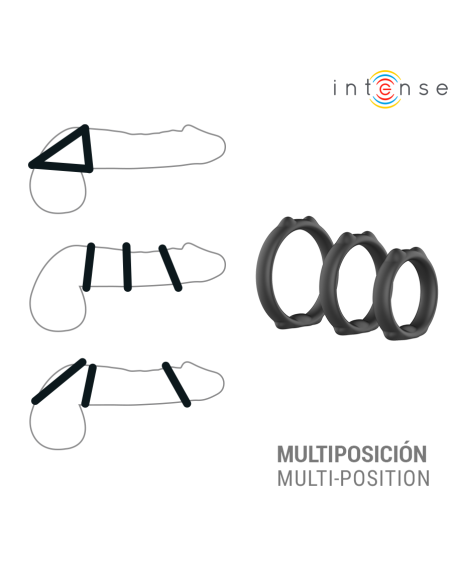 INTENSE - PETER SET OF 3 PENIS RINGS MODEL 9