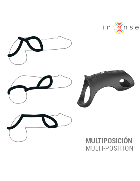 INTENSE - JEROME ADJUSTABLE VIBRATING PENIS RING MODEL 12