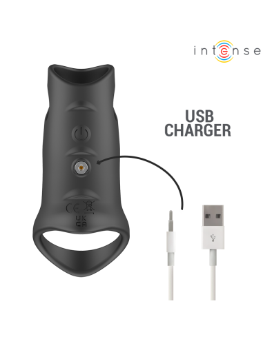 INTENSE - JEROME ADJUSTABLE VIBRATING PENIS RING MODEL 12