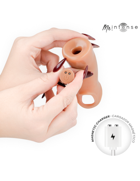MR INTENSE - ARNOLD L ULTRA-REALISTIC VIBRATING PENIS SLEEVE REMOTE CONTROL 16 CM -Ø- 4.5 CM