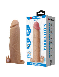 PRETTY LOVE - XERXES PENIS SLEEVE WITH CLITORAL STIMULATOR AND VIBRATION 2