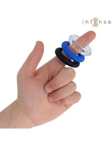 INTENSE - WICK SET OF 3 PENIS RINGS VARIOUS COLORS