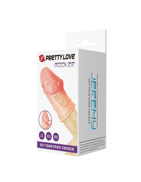 PRETTY LOVE - SOCKER TEXTURED PENIS SLEEVE NATURAL