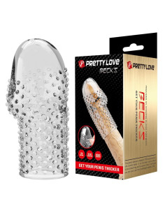 PRETTY LOVE - GEEKS PENIS SLEEVE GET YOUR PENIS THICKER TRANSPARENT