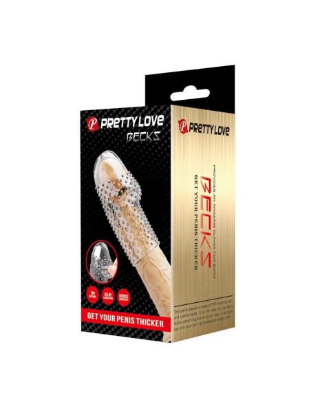 PRETTY LOVE - GEEKS PENIS SLEEVE GET YOUR PENIS THICKER TRANSPARENT