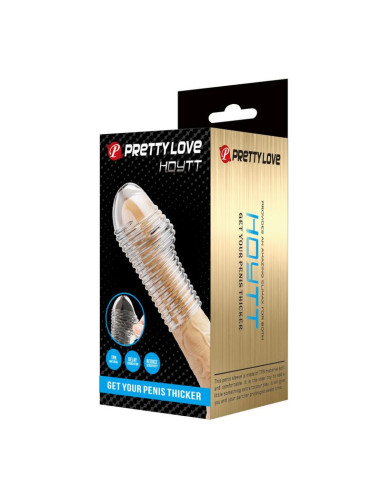 PRETTY LOVE - HOTTT PENIS SLEEVE GET YOUR PENIS THICKER TRANSPARENT