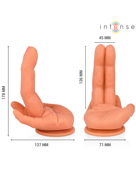INTENSE - LEELA „G-SPOT“ STIMULIATORIAUS LANKSTUS RANKOS 12,6 CM