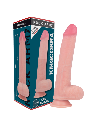 ROCKARMY - LIQUID SILICONE PREMIUM KINGCOBRA REALISTIC 24 CM -O- 4.77 CM
