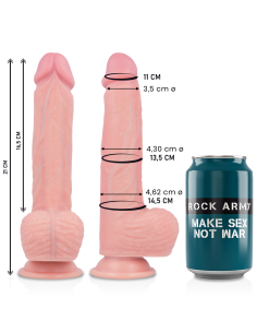 ROCKARMY - LIQUID SILICONE PREMIUM SPITFIRE REALISTIC 21 CM -O- 4.62 CM