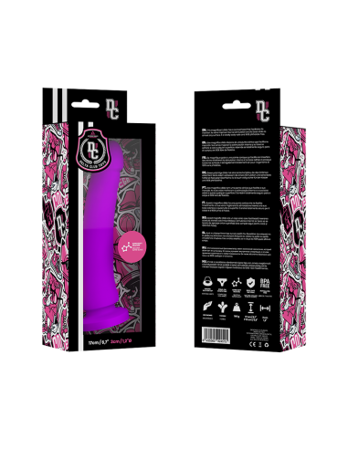 DELTA CLUB - ŽAISLAI ALYVINĖS SPALVOS MEDICININIS SILIKONINIS DILDO 17 CM -O- 3 CM