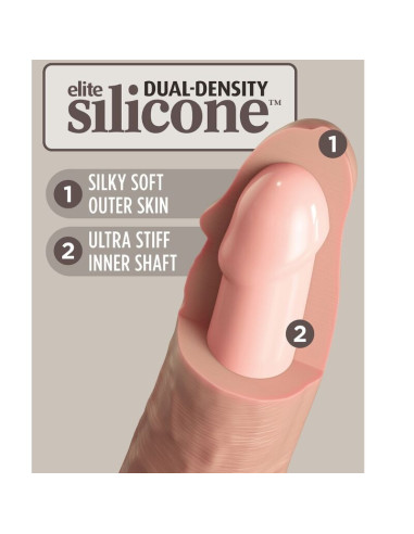 KING COCK - ELITE REALISTIC SILICONE DILDO 15.2 CM
