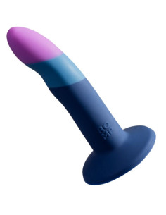 ROMP - PICCOLO HARNESS SILICONE DILDO WITH TRICOLOR SUCTION CUP 14 CM 2