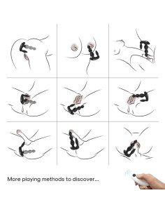 ARMONY - MANFUN VIBRATOR and STIMULATOR ANAL PLUG REMOTE CONTROL BLACK 2