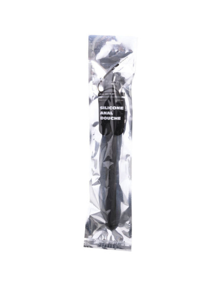 ALL BLACK - BEADED SHOWER ANAL SILICONE 27 CM