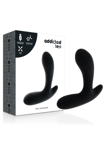 ADDICTED TOYS - ANALINIS MASAŽUOTUVAS JUODA VIBRACIJA