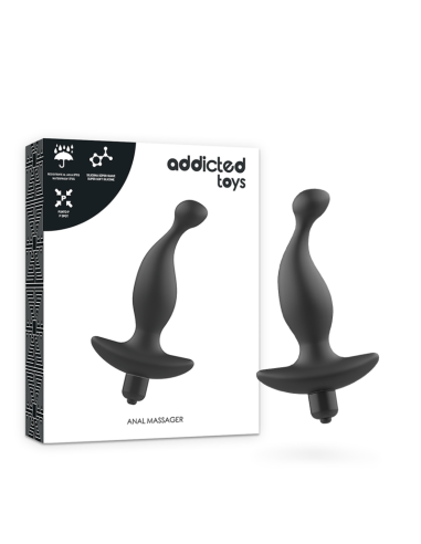 ADDICTED TOYS - ANAL MASSAGER WITH BLACK VIBRATIONMODEL 1
