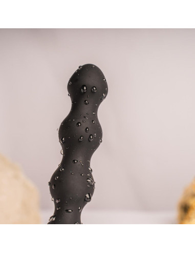 ROCKS-OFF - PETITE SENSATIONS PEARLS ANALINIS KAIŠTUKAS VIBRATORIUS JUODAS