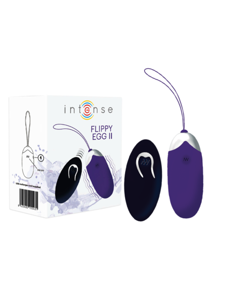INTENSE - FLIPPY II VIBRUOJAMAS KIAUŠINIS SU NUOTOLINIO VALDYMO PULTU, VIOLETINIS