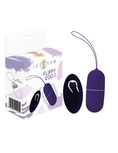 INTENSE - FLIPPY I VIBRUOJAMAS KIAUŠINIS SU NUOTOLINIO VALDYMO PULTU, VIOLETINIS