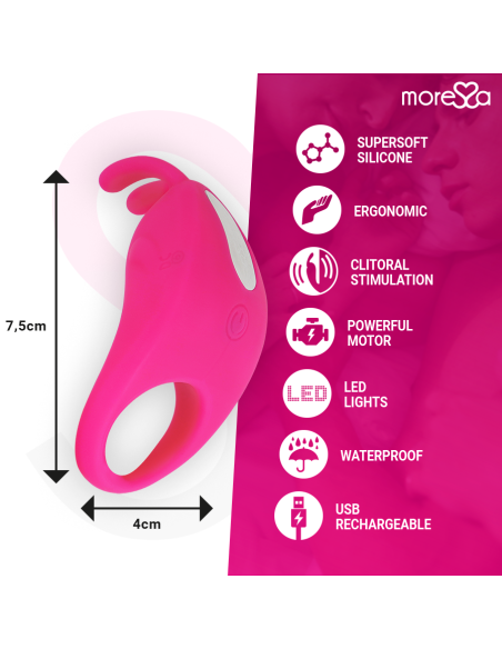 MORESSA - BRAD PREMIUM SILICONE ĮKRAUNAMAS ROŽINIS