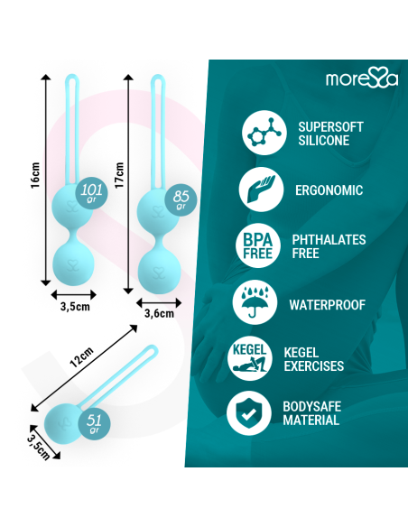 MORESSA - OSIAN RINKINYS PREMIUM TURKI SPALVOS SILIKONUI
