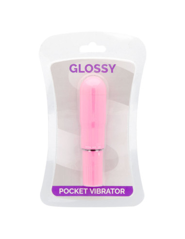 GLOSSY - POCKET VIBRATOR DEEP ROSE