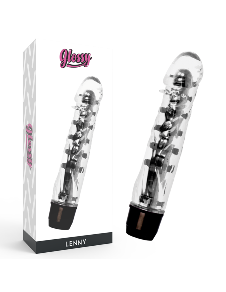 GLOSSY - LENNY VIBRUOJAMAS JUODAS