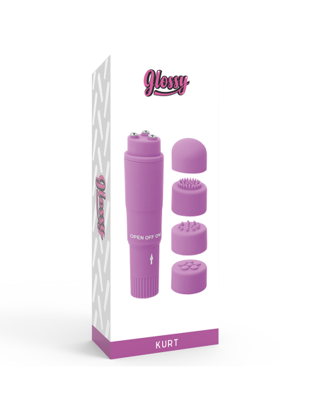 GLOSSY - KURT KIŠENINIS MASAŽUOKLIS VIOLETINIS