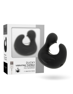BLACKandSILVER - DUCKYMANIA ĮKRAUNAMA SILIKONINIS STIMULIACINIS ANTIES PIRŠTUKAS 2