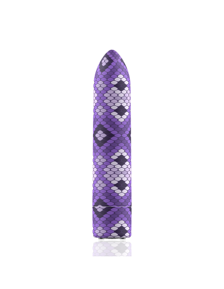 CUSTOM BULLETS - RECHARGEABLE SNAKE PURPLE MAGNETIC BULLET 10 INTENSITIES