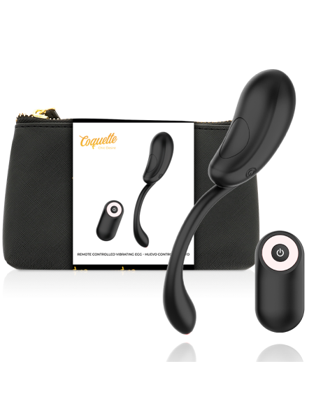 COQUETTE CHIC DESIRE - VIBRATING EGG REMOTE CONTROL RECHARGEABLE BLACK- GOLD