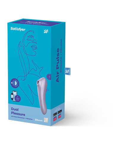 SATISFYER - DVIGUBAS MALONUMAS ORO IMPULSUOTOJAS VIBRATORIUS MALĖS SPALVOS