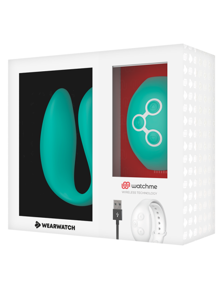 WEARWATCH - DVIGUBOS TECHNOLOGIJOS WATCHME ŠVIESIAI ŽALIAS VIBRATORIUS