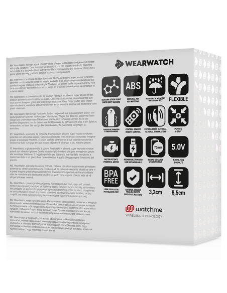 WEARWATCH - DVIGUBOS TECHNOLOGIJOS WATCHME VIBRATORIUS FUKSIJOS SPALVOS - JŪROS VANDENS