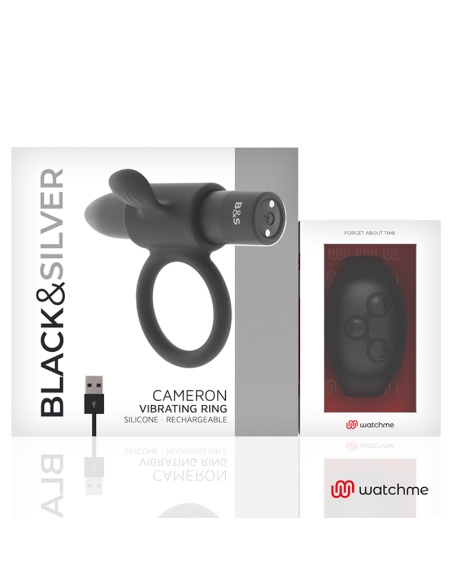BLACKandSILVER - CAMERON NUOTOLINIO VALDYMO PENIES ŽIEDAS, LAIKRODIS ME