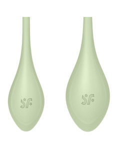 SATISFYER - YONI POWER 2 TRENIRUOČIŲ RINKINYS ŽALIAS 2