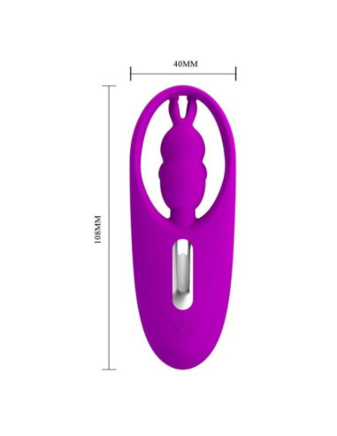 PRETTY LOVE - WILD RABBIT STIMULATOR FOR PANTIES WITH REMOTE CONTROL LILAC