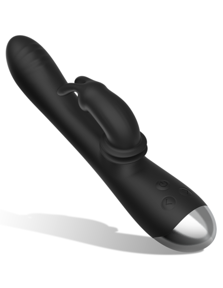 BLACKandSILVER - DJ. ADAM ĮKRAUNAMAS SILIKONINIS TRIUŠIO STIMULIATORIUS, JUODAS