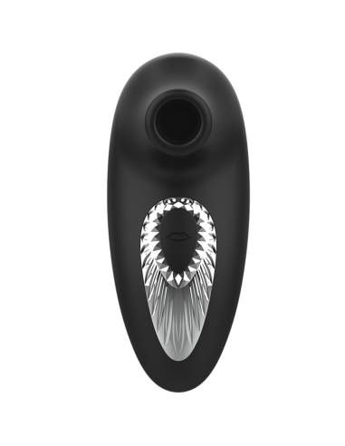 BLACKandSILVER - DRAKE DELUXE SUCKING VIBE RECHARGEABLE SILICONE BLACK