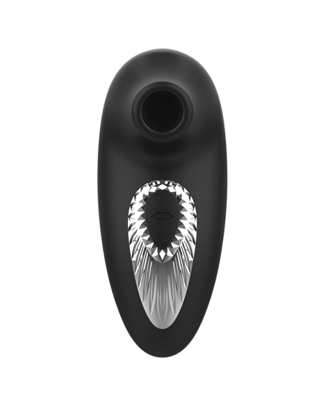 BLACKandSILVER - DRAKE DELUXE SUCKING VIBE RECHARGEABLE SILICONE BLACK