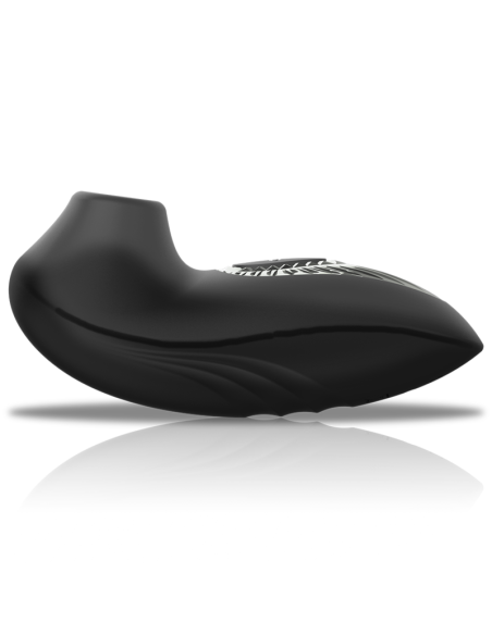 BLACKandSILVER - DRAKE DELUXE ĮKRAUNAMAS SIURBLIO VIBRACIJOS ŽIEDAS, JUODAS, SILIKONIS