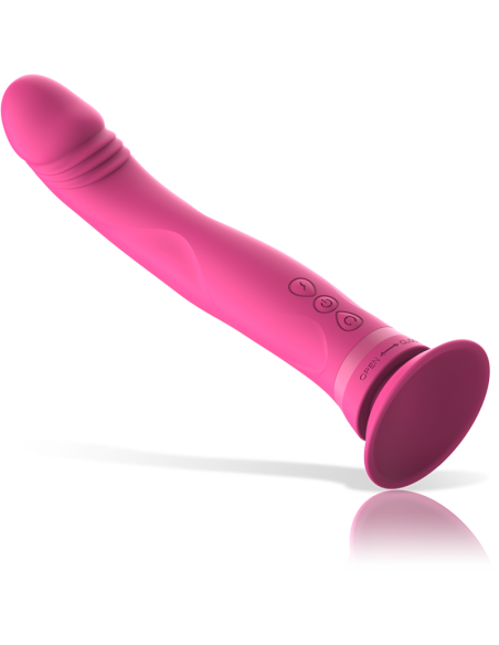INTENSE - MICHELANGELO ROŽINIS SILIKONINIS VIBRATORIUS DILDO