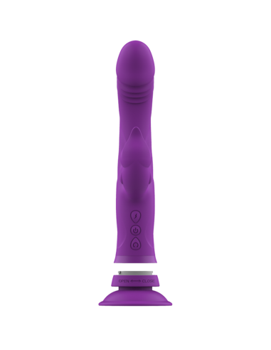 INTENSE - CASANOVA RABBIT SILICONE VIBRATOR TRIPLE MOTOR PURPLE