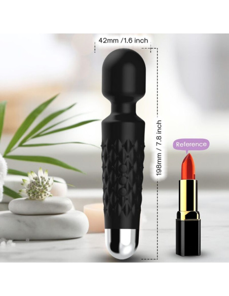 ARMONY - POSTMAN MASSAGER and VIBRATOR SUPER FLEXIBLE HEAD BLACK