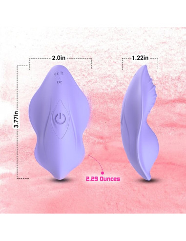 ARMONY - WHISPER WEARABLE PANTIES VIBRATOR REMOTE CONTROL PURPLE