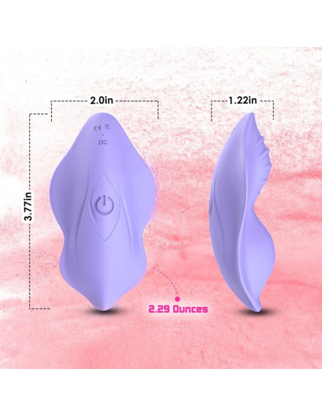 ARMONY - WHISPER DĖVĖJAMOS KELNAITĖS VIBRATORIUS SU NUOTOLINIO VALDYMO VALDYMU, VIOLETINĖS