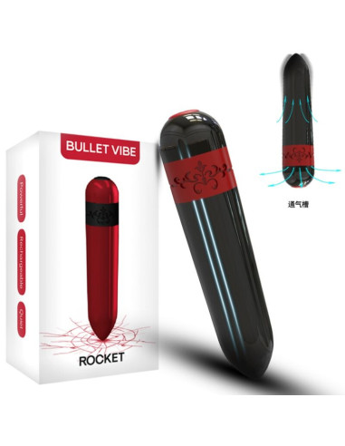 ARMONY - RAKETINIS VIBRATORIUS KULKINĖ SU NUOTOLINIO VALDYMO PULTELIU, JUODA