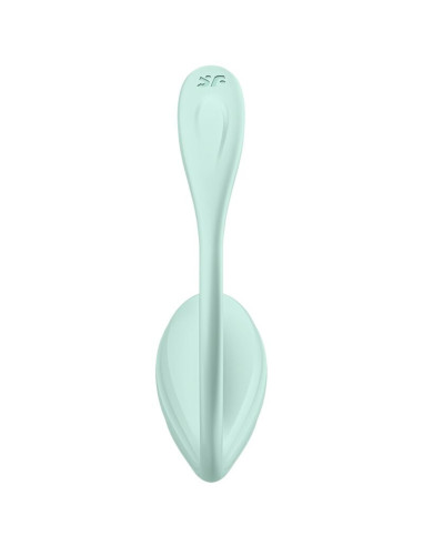 SATISFYER – „SMOOTH PETAL“ G TAŠKO STIMULIATORIUS, ŽALIAS VANDENS FORMOS, NEMOKAMA PROGRAMĖLĖ