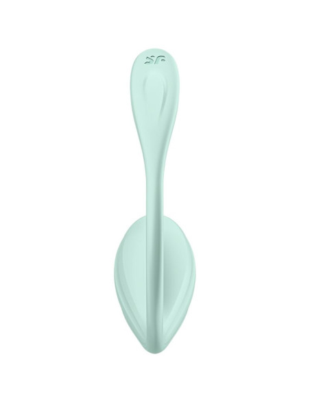 SATISFYER – „SMOOTH PETAL“ G TAŠKO STIMULIATORIUS, ŽALIAS VANDENS FORMOS, NEMOKAMA PROGRAMĖLĖ