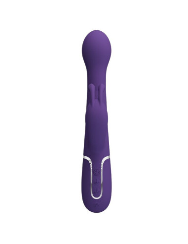 PRETTY LOVE - DEJON RABBIT VIBRATOR 3 IN 1 MULTIFUNCTION PURPLE